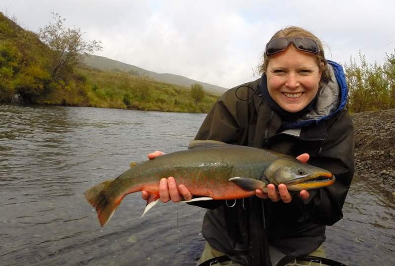 Yarrow Jones with a Dolly Varden
