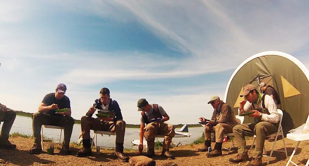 Lunch break on the Nushagak River